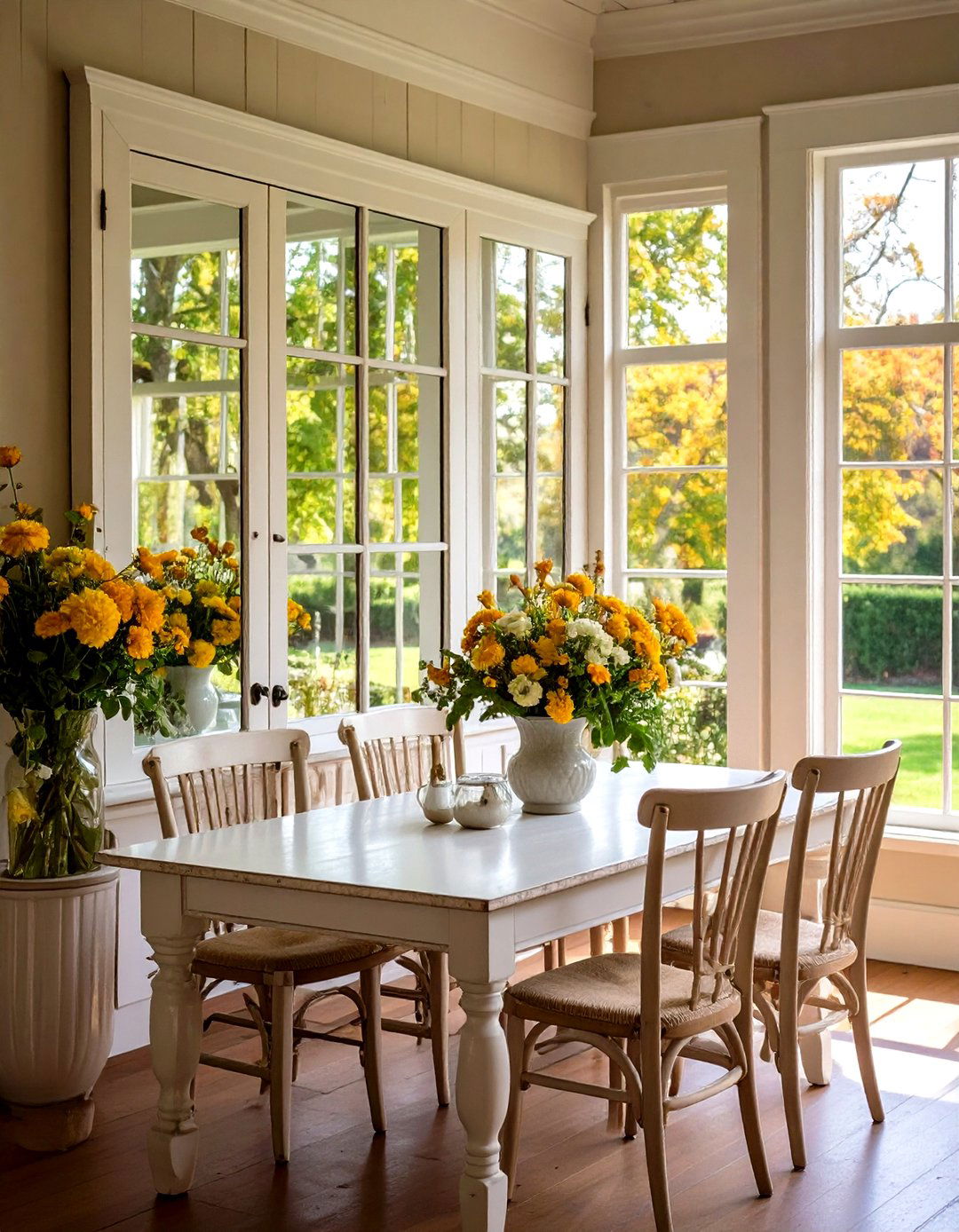 Window Pane Style Mirrors - 24 Dining Room Mirror Ideas