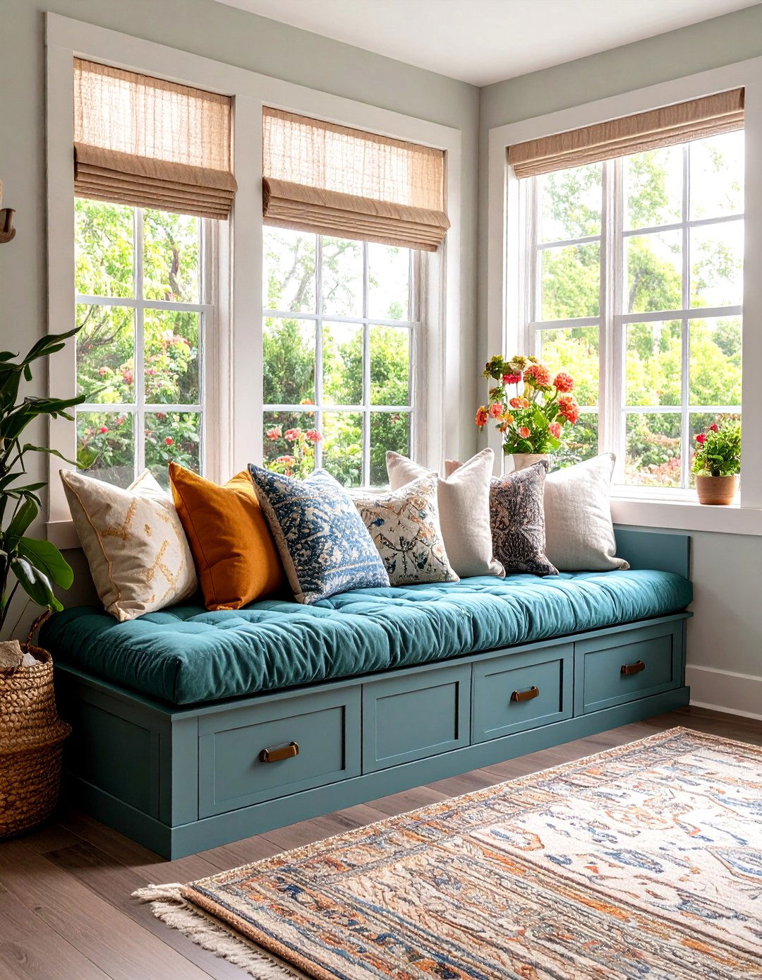 Window Seat Installation - 24 Scandinavian Bedroom Ideas
