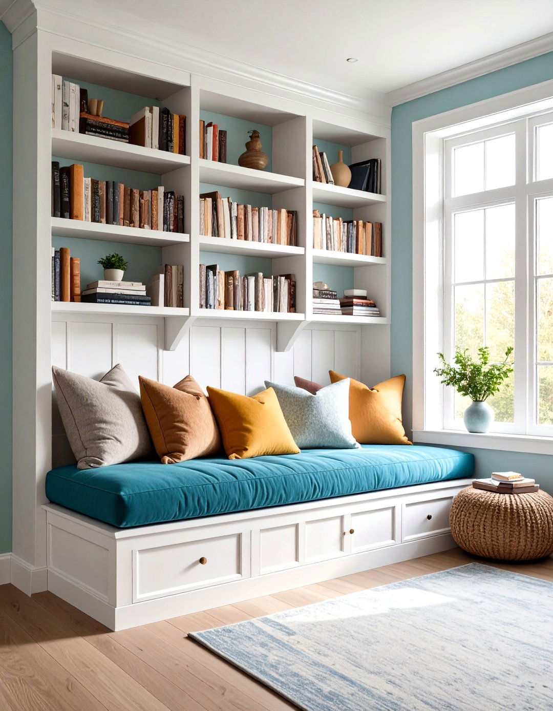 Window Seat Integration - 24 Built-in Bookshelf Ideas