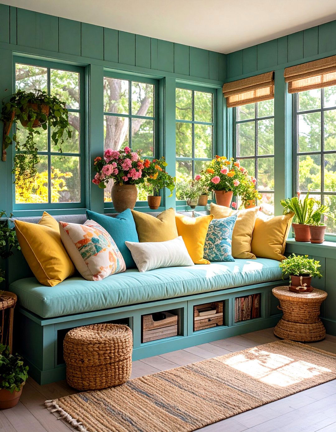 Window Seat Reading Nook Creation - 24 Hamptons Living Room Ideas