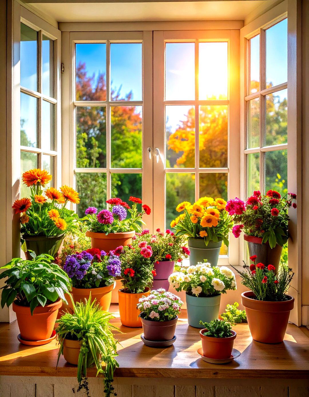 Window Sill Garden Arrangements - 24 Ways Decorating With Plants