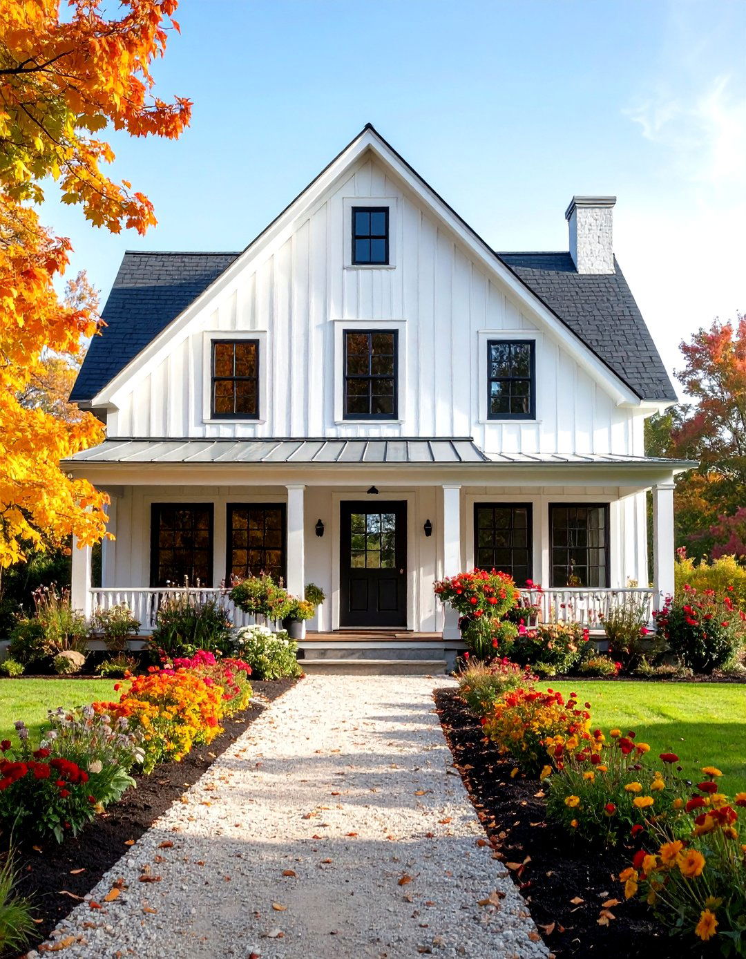 Window Size and Proportion Planning - 24 White Farmhouse With Black Windows Ideas