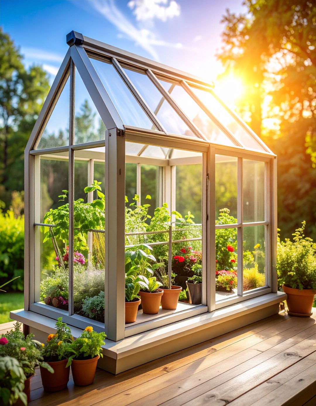 Window Style Porch Greenhouse - 24 Porch Greenhouse Ideas