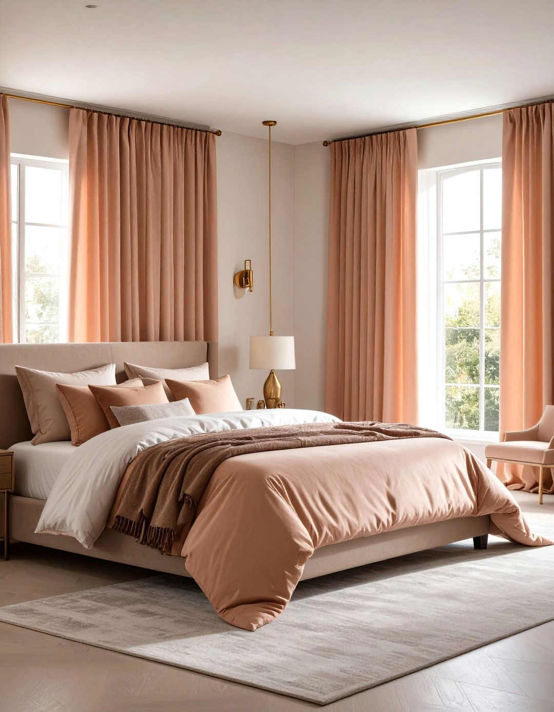 Window Treatment Blush Pink Theme - 24 Blush Pink Bedroom Ideas