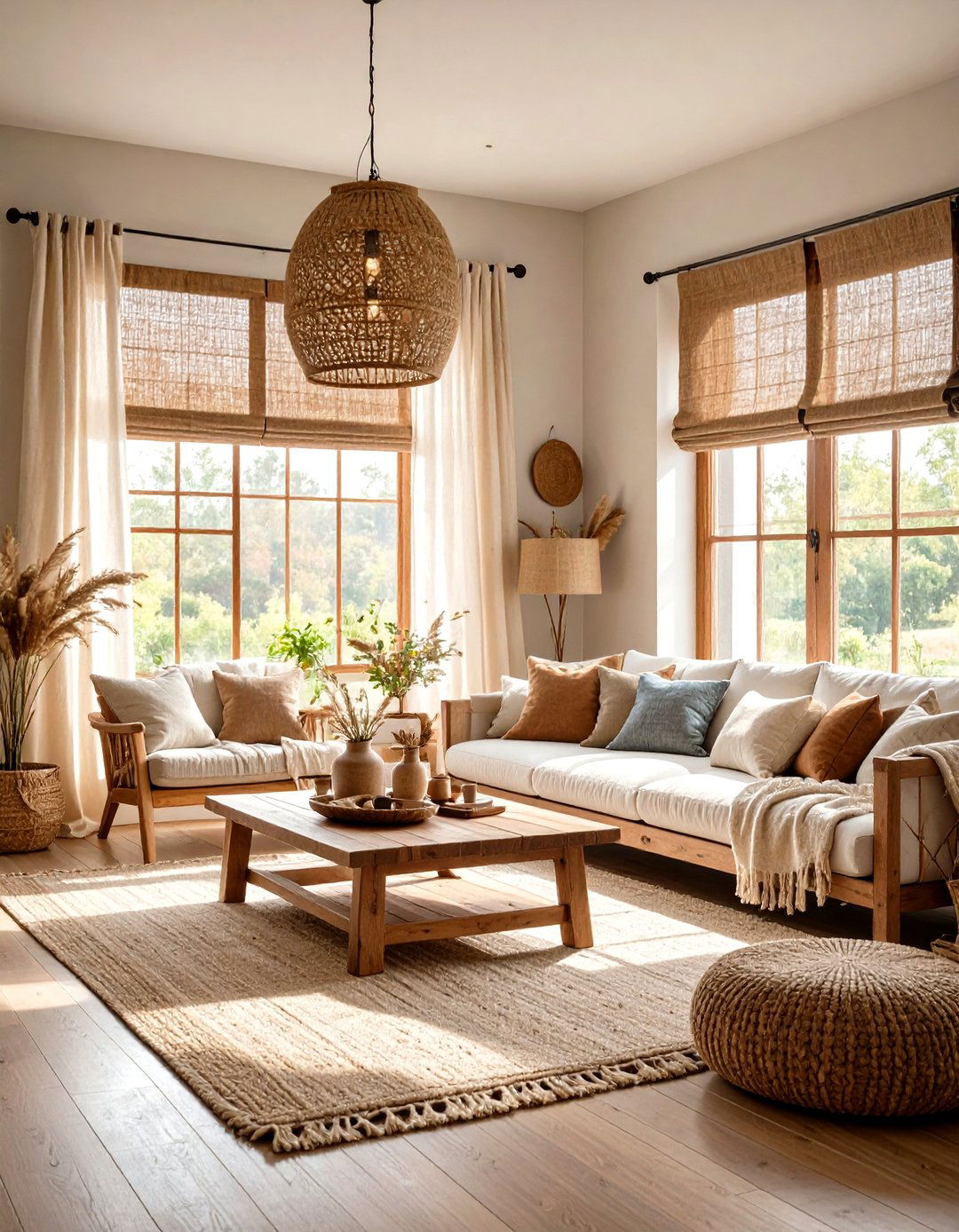 Window Treatment for Rustic Spaces - 24 Rustic Living Room Ideas