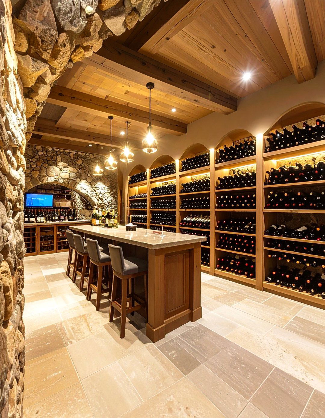 Wine Cellar Display - 24 Mini Bar Ideas