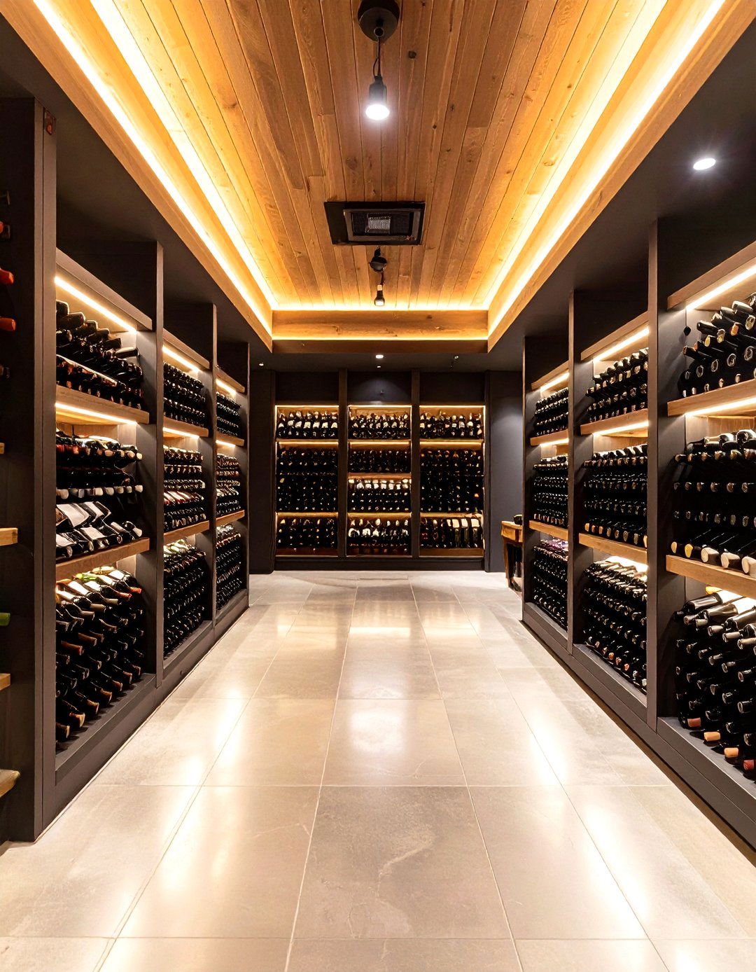 Wine Cellar with Temperature Control - 24 Garage Conversion Ideas