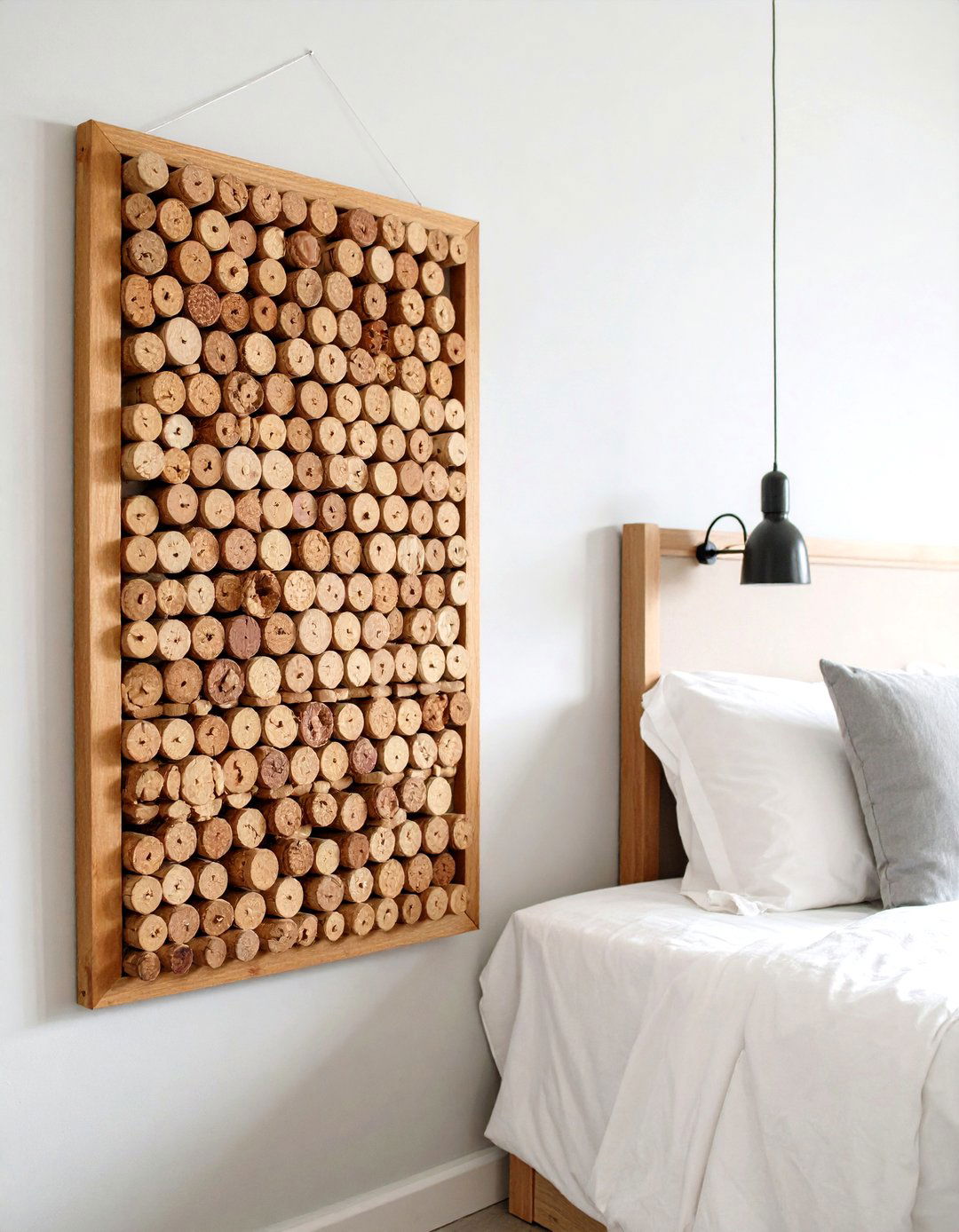 Wine Cork Display Board with Upcycled Charm - 24 Earring Storage Ideas