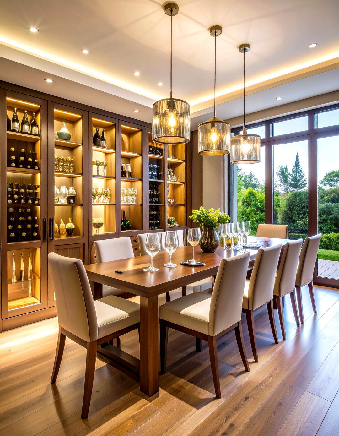 Wine Storage Display - 24 Glam Dining Room Ideas