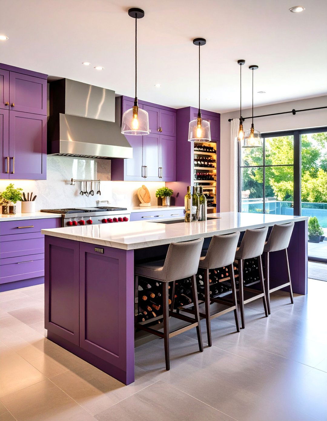 Wine Storage Integration - 24 Kitchen Island Storage Ideas