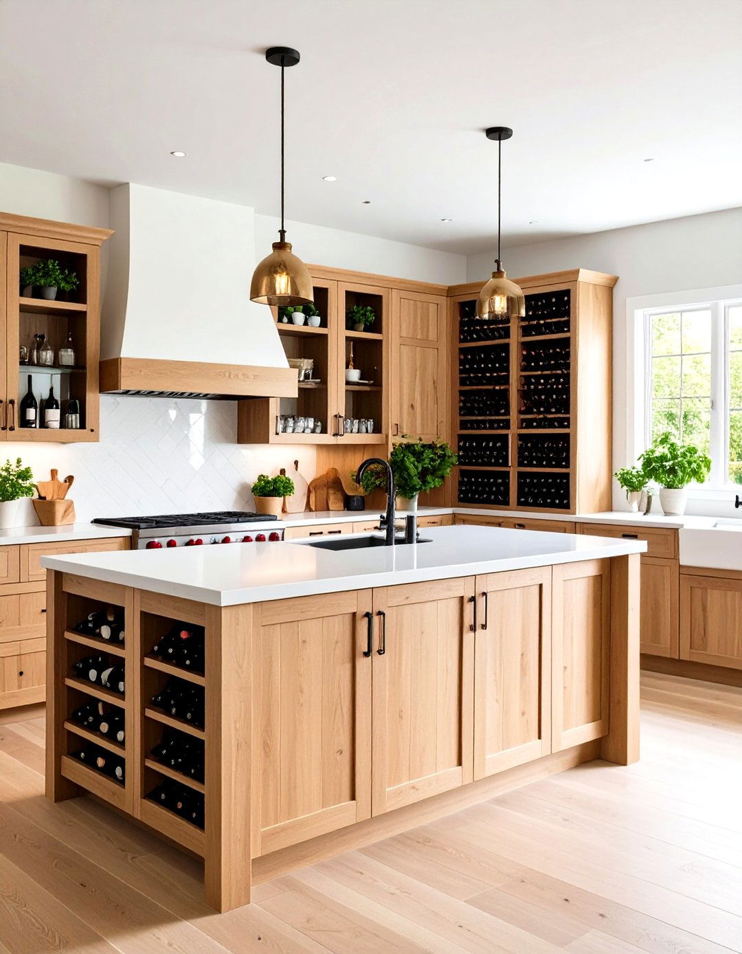 Wine Storage Integration - 24 Craftsman Kitchen Ideas