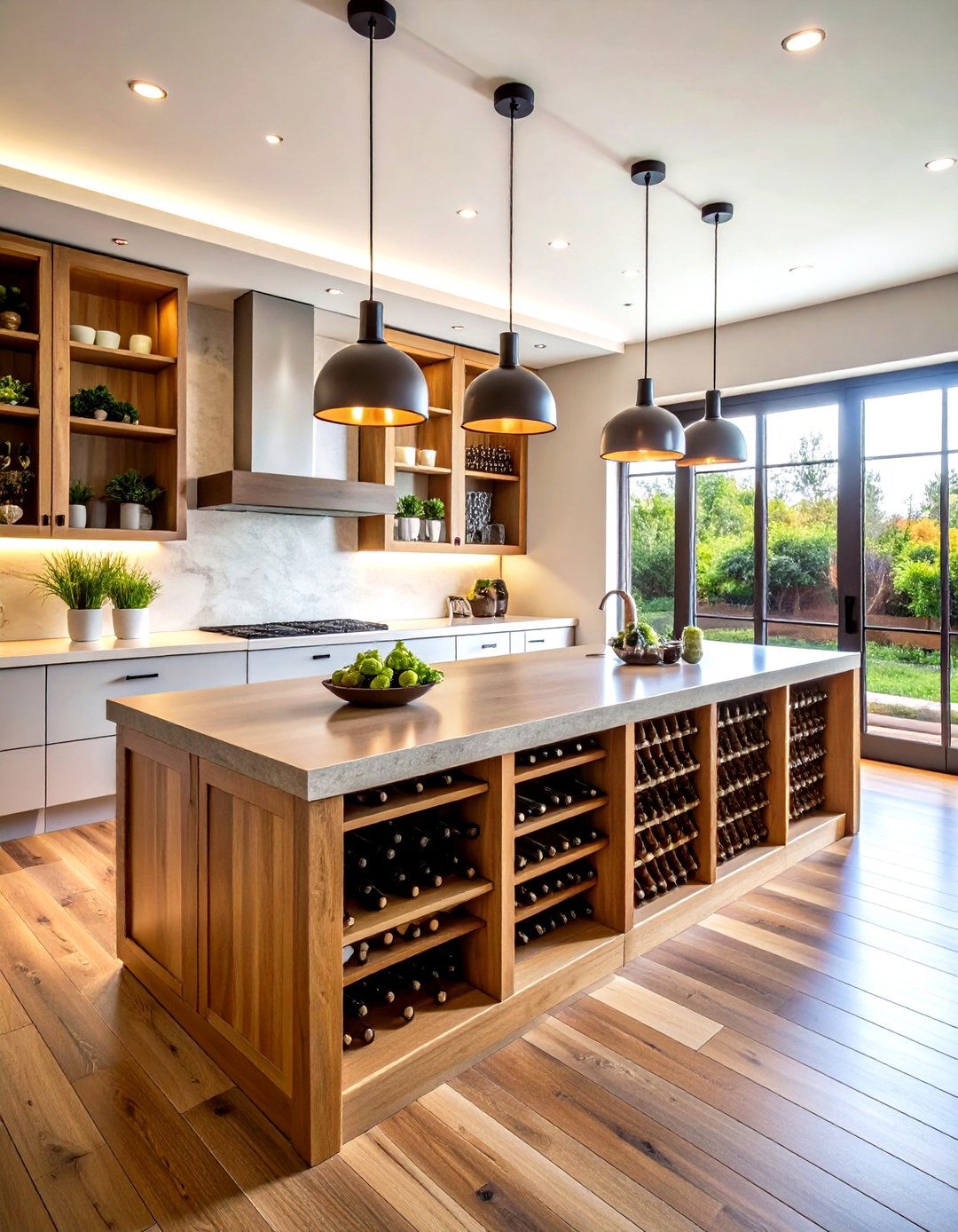 Wine Storage Kitchen Island - 24 Rustic Kitchen Island Ideas