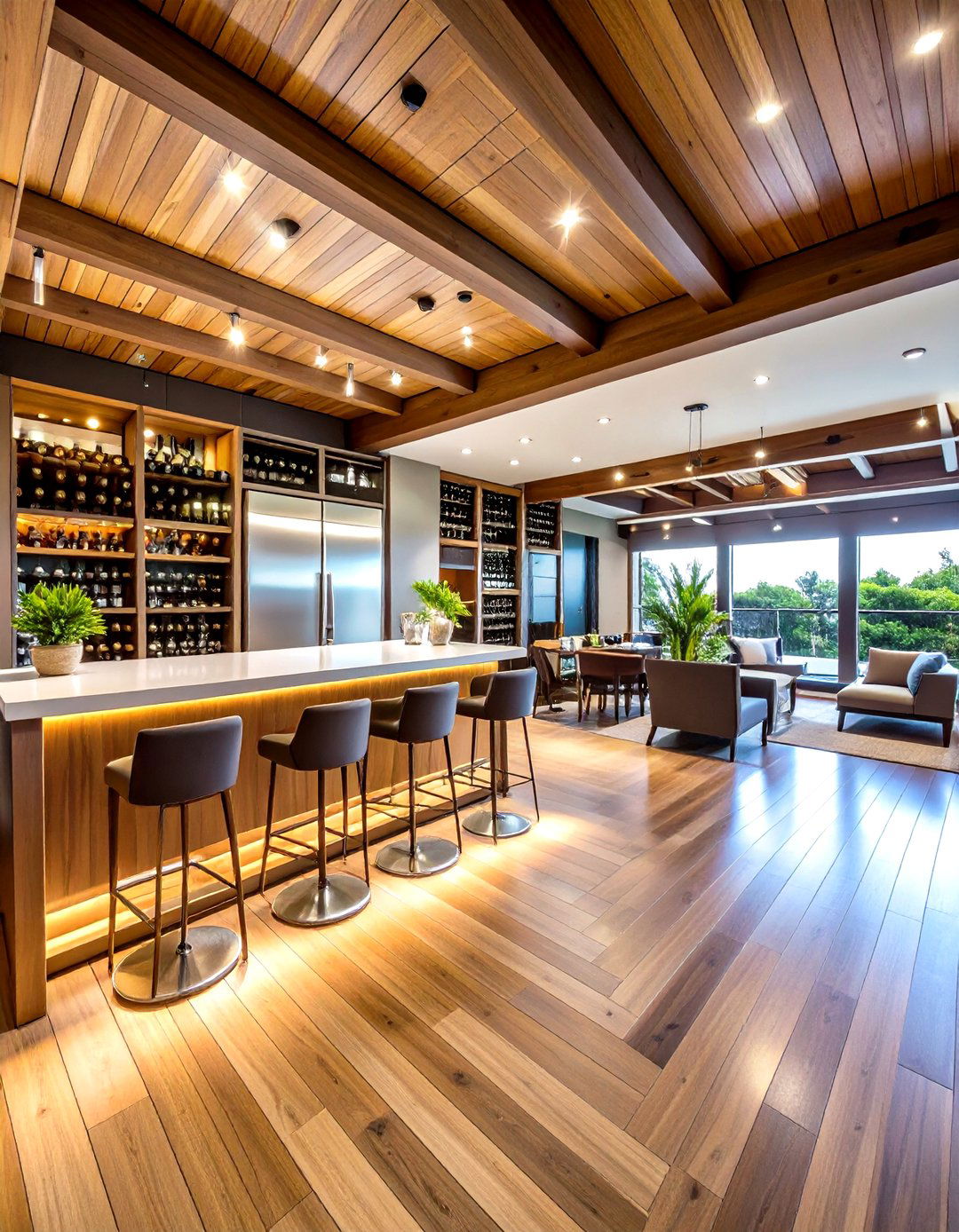 Wine Storage and Bar Area - 24 Under Deck Landscaping Ideas
