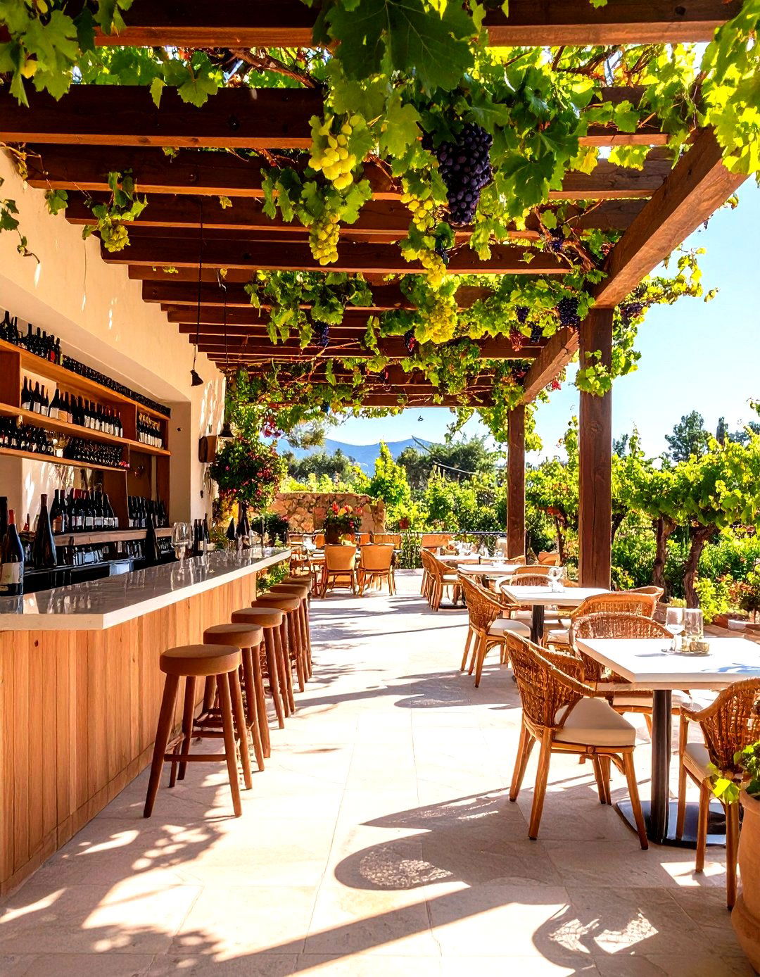 Wine Tasting Terrace - 24 spanish style patio ideas