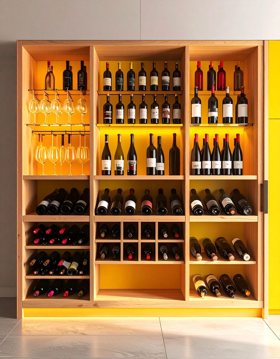 Wine and Stemware Racks - 24 cabinet storage ideas