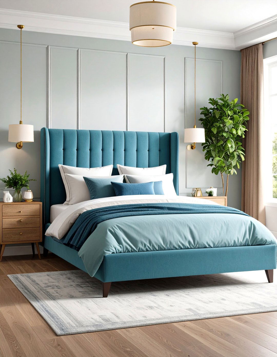 Wingback Upholstered Bed - 24 Unique Bed Design Ideas