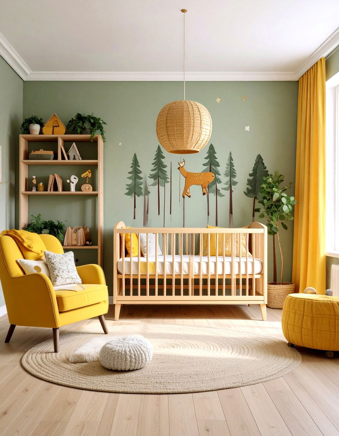Winnie the Pooh Hundred Acre Wood - 24 Disney Nursery Ideas