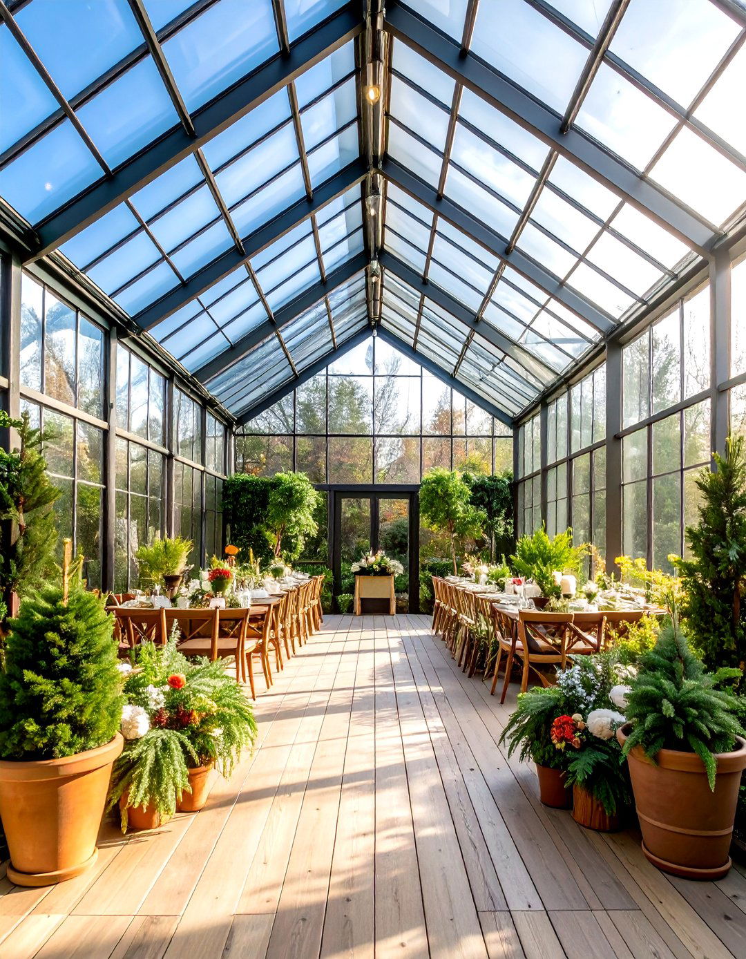Winter Garden Greenhouse Wedding with Natural Elements - 24 Winter Wedding Ideas