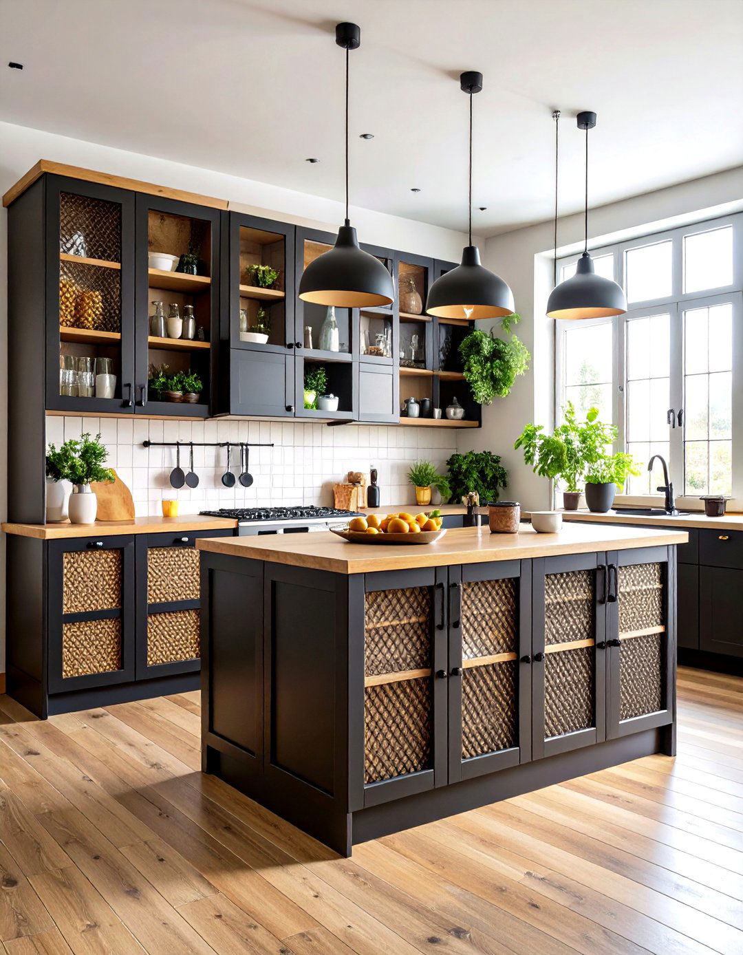 Wire Mesh Industrial Kitchen Doors - 24 Kitchen Door Design Ideas