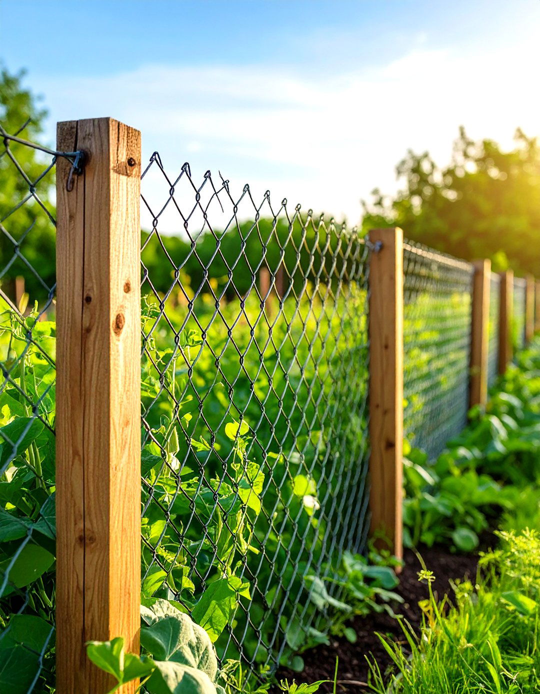 Wire Mesh Vegetable Protection - 24 Small Garden Fence Ideas