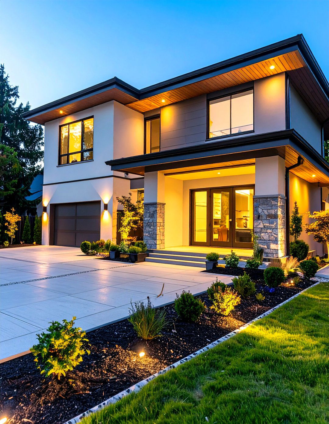 Wireless Remote Control Lighting - 24 Driveway Lighting Ideas