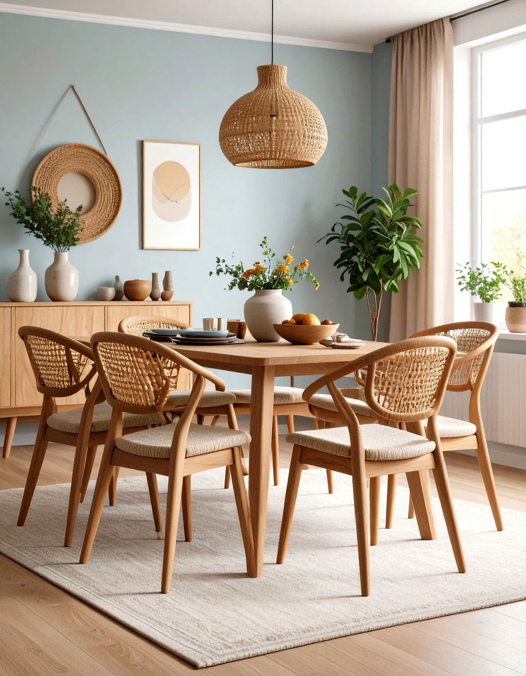 Wishbone Chair Arrangements - 24 Mid-century Modern Dining Rooms