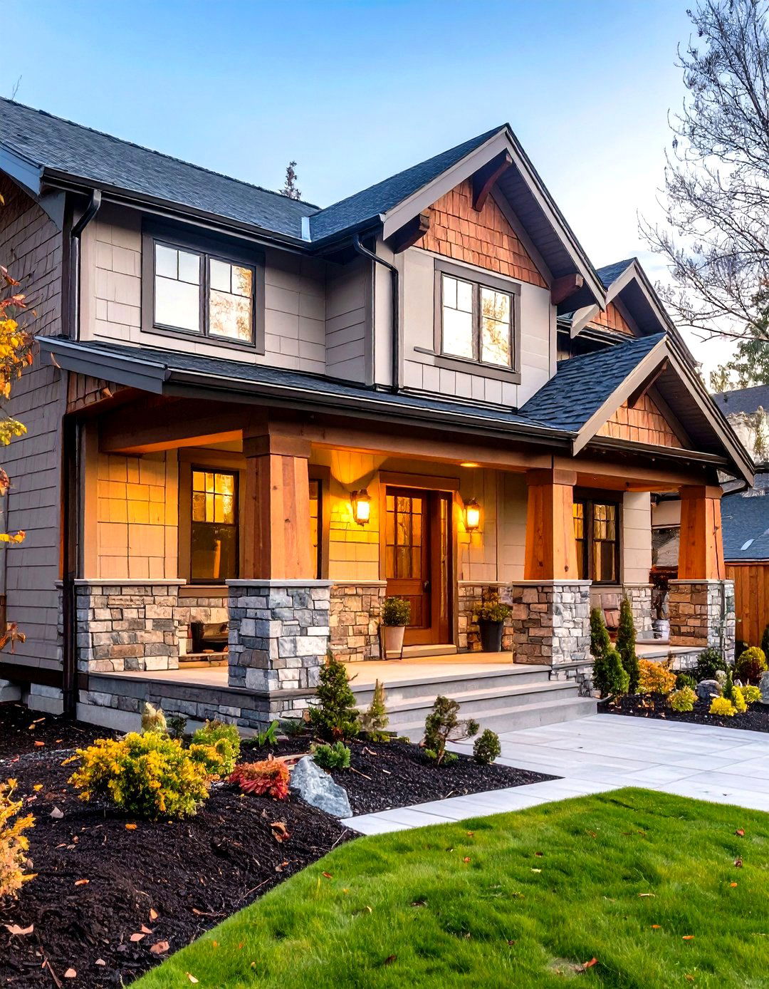 Wood Composite Shingle Wainscoting - 24 Exterior Wainscoting Ideas