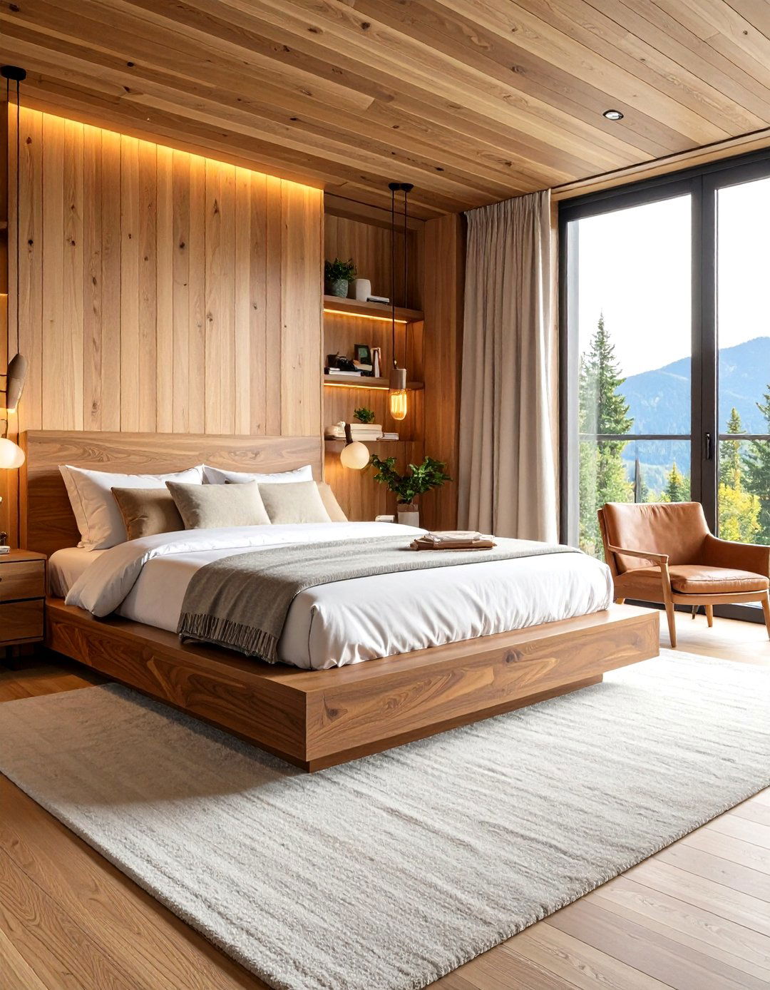 Wood Grain Organic Modern Retreat - 24 60s Bedroom Ideas