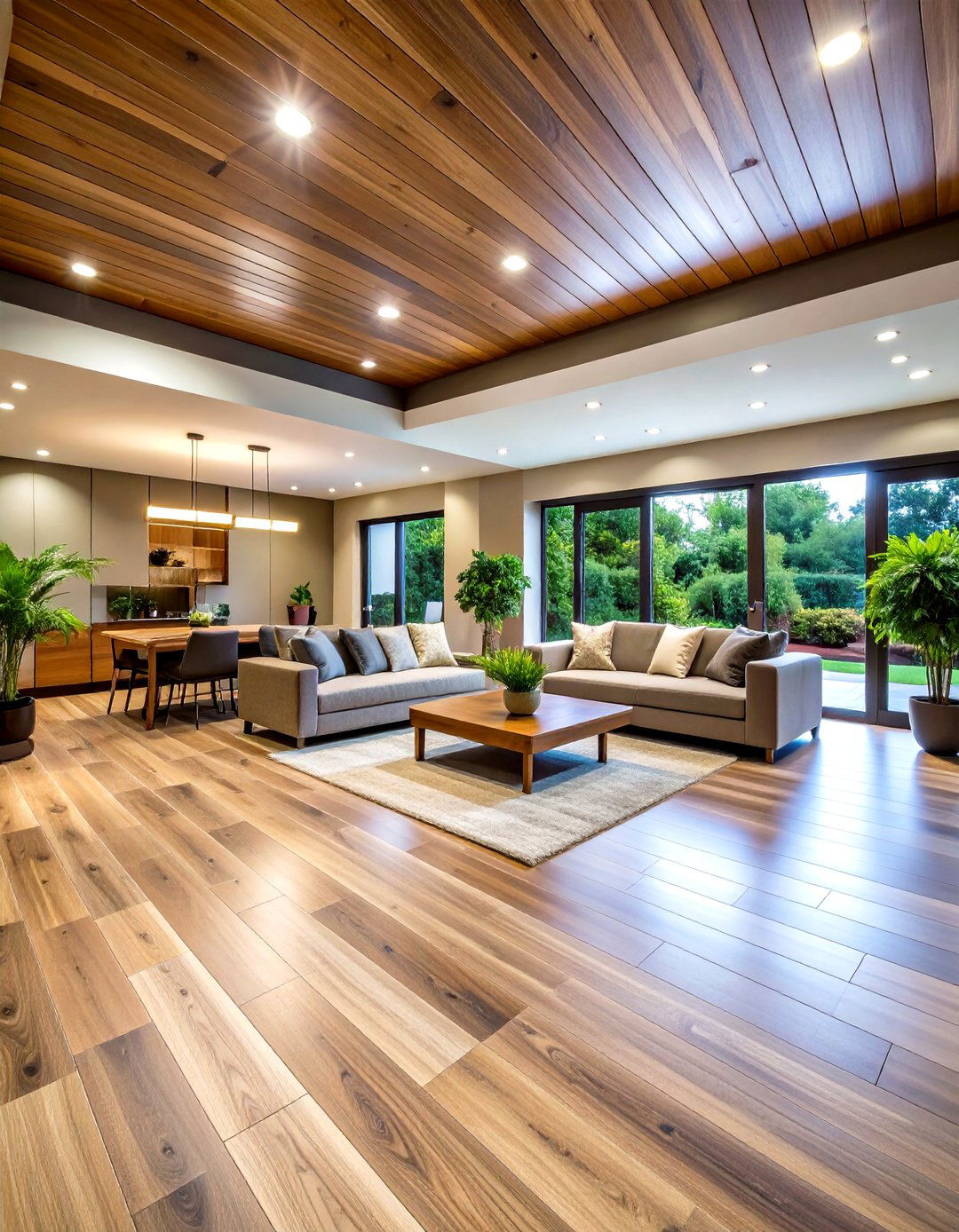 Wood Look Ceramic Innovation - 24 Basement Floor Ideas