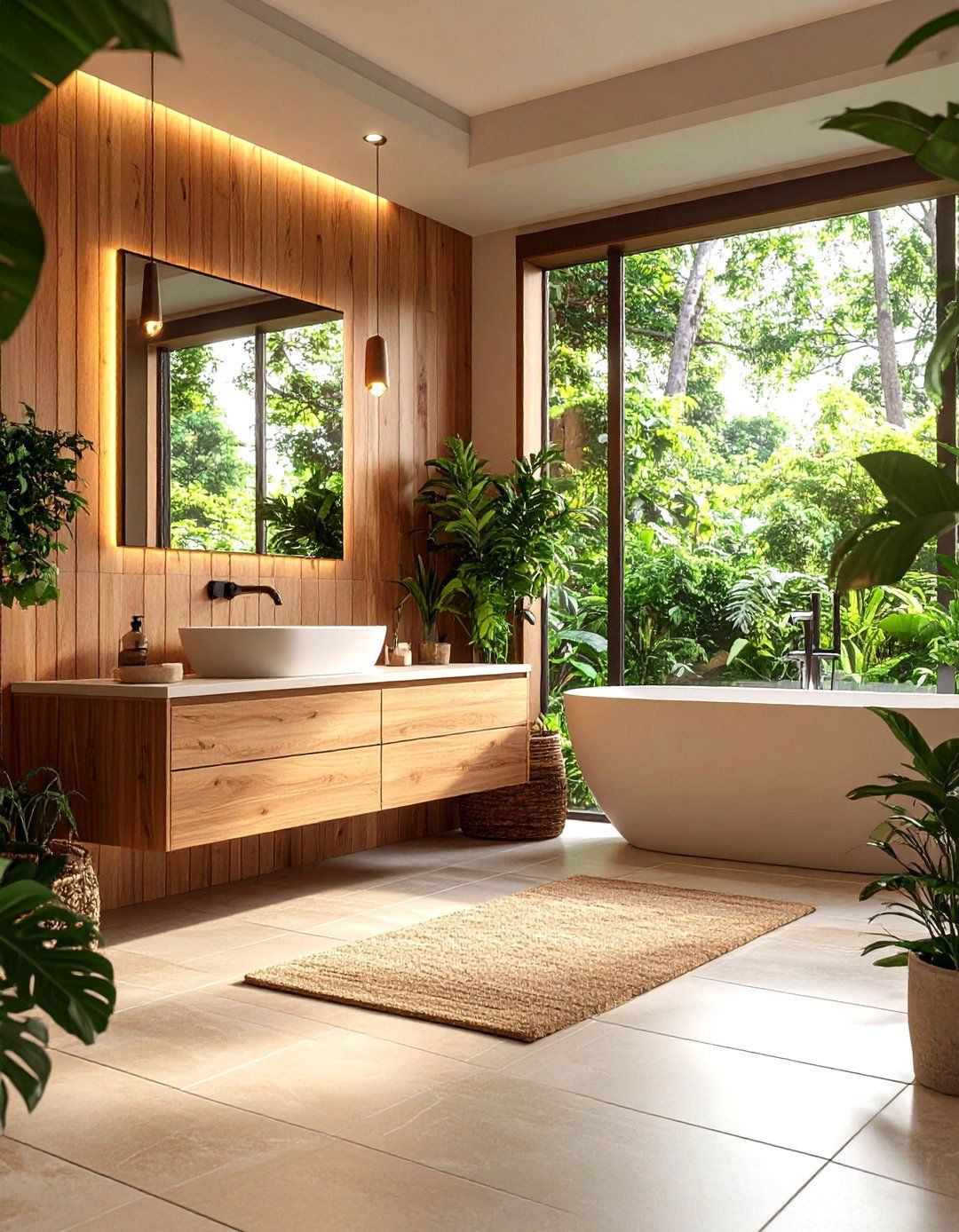 Wood Look Tile Integrated Benches - 24 Shower Bench Ideas