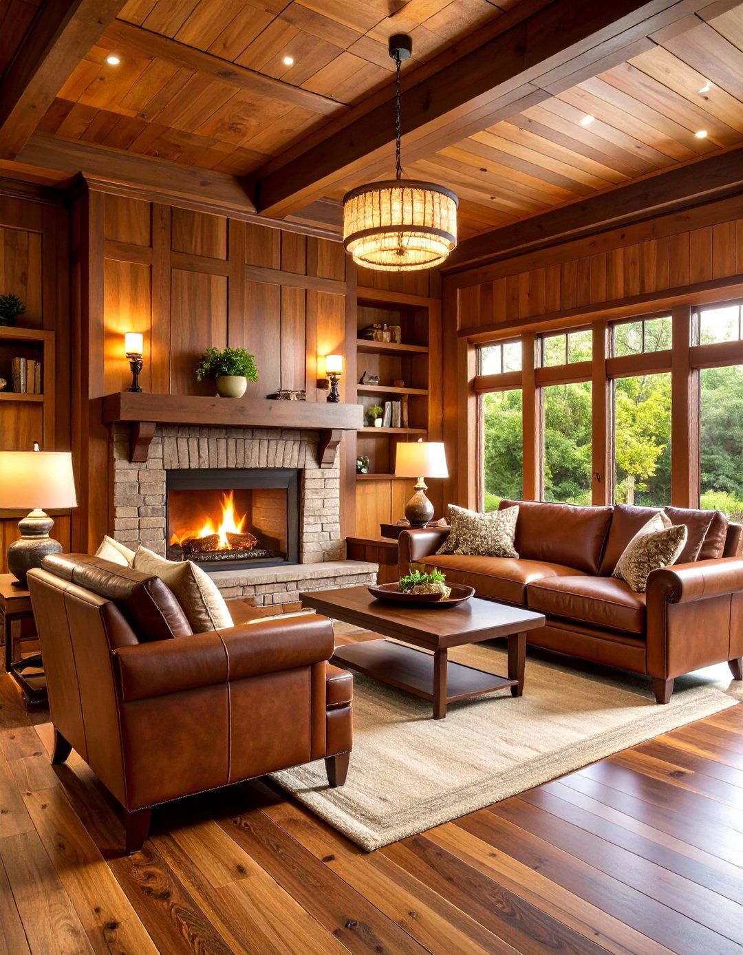 Wood Paneling Den Atmosphere - 24 70s Living Room Ideas