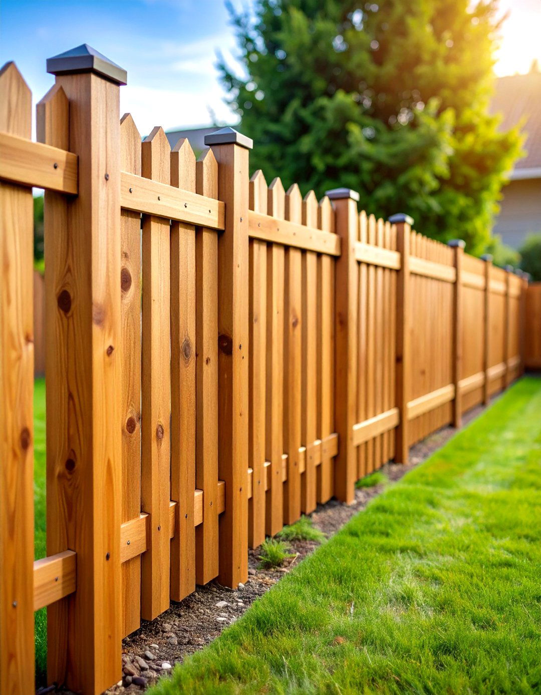 Wood Privacy Fence - 24 Types of Fences