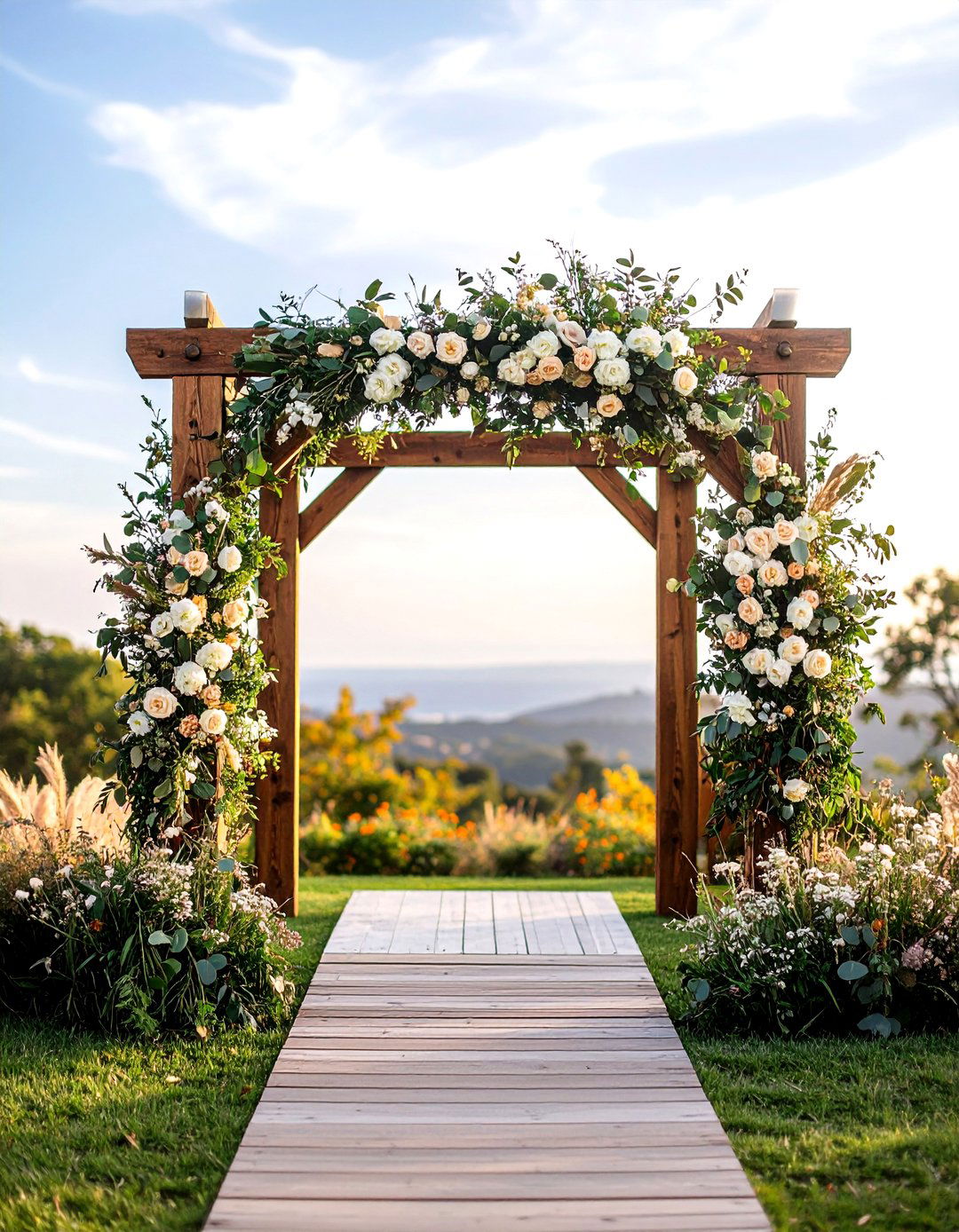 Wooden Ceremony Arches - 24 Western Wedding Ideas