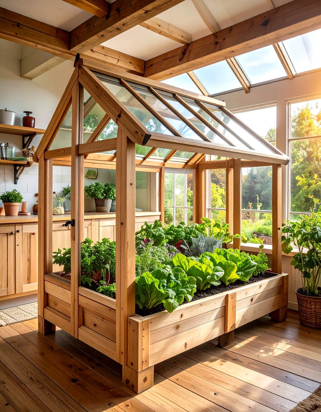 Wooden Cold Frame Indoor Design - 24 Indoor Greenhouse Ideas
