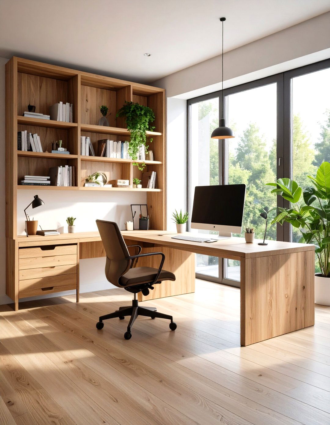 Wooden Home Office Designs - 24 Wooden Interior Design Ideas