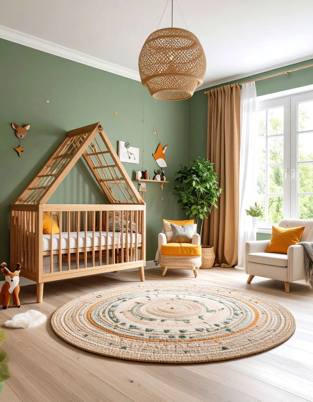Woodland Creature Sanctuary - 24 Sage Green Nursery Ideas