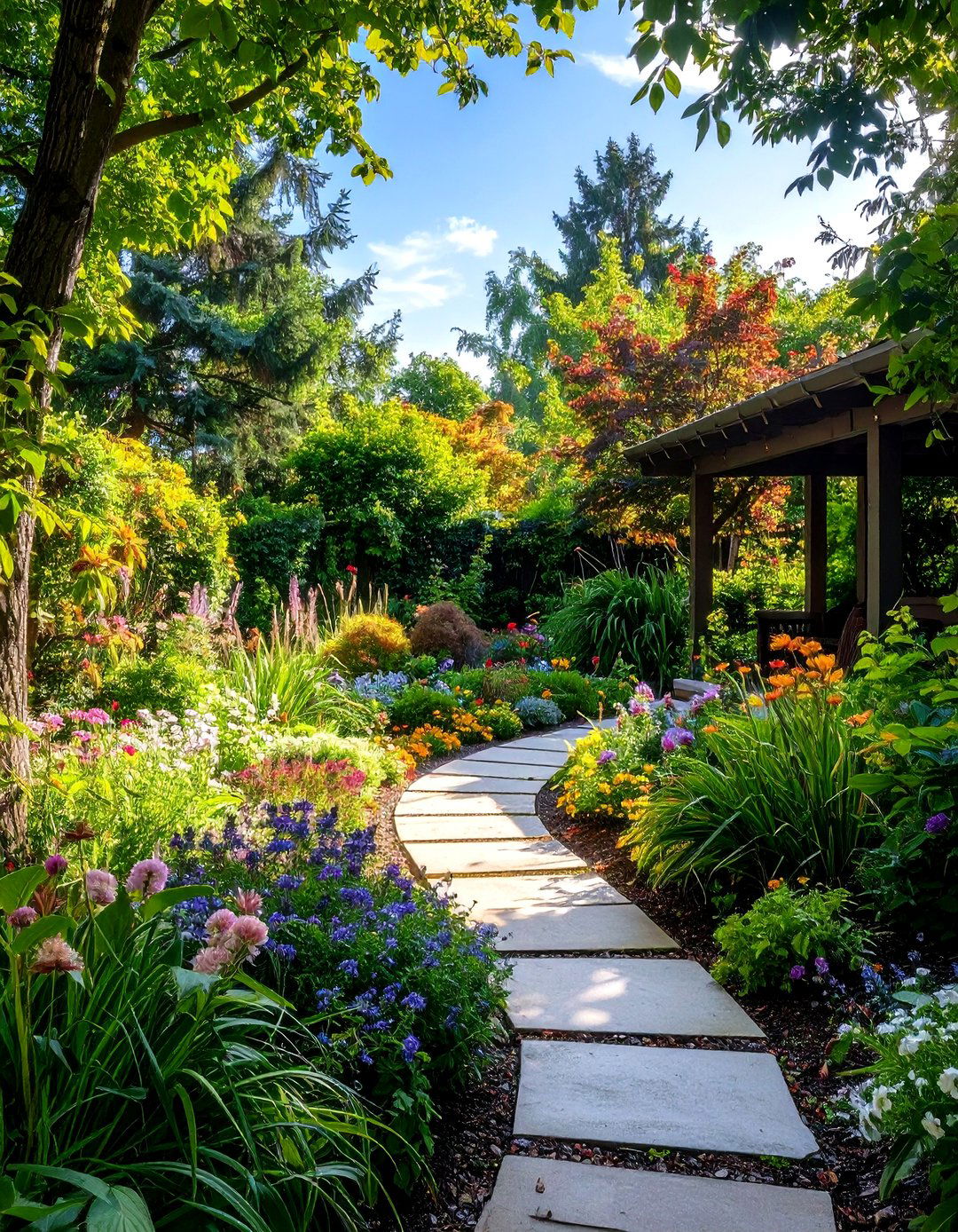 Woodland Edge Transition Gardens - 24 Shade Garden Design Ideas