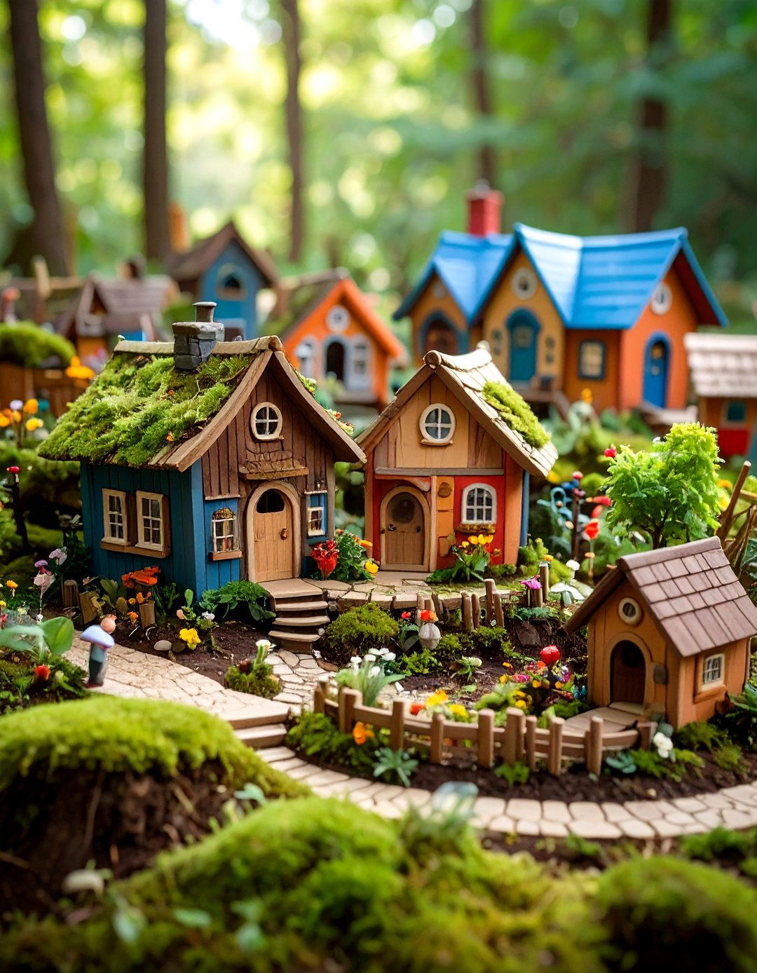 Woodland Fairy School with Learning Gardens - 24 Large Fairy Garden Ideas