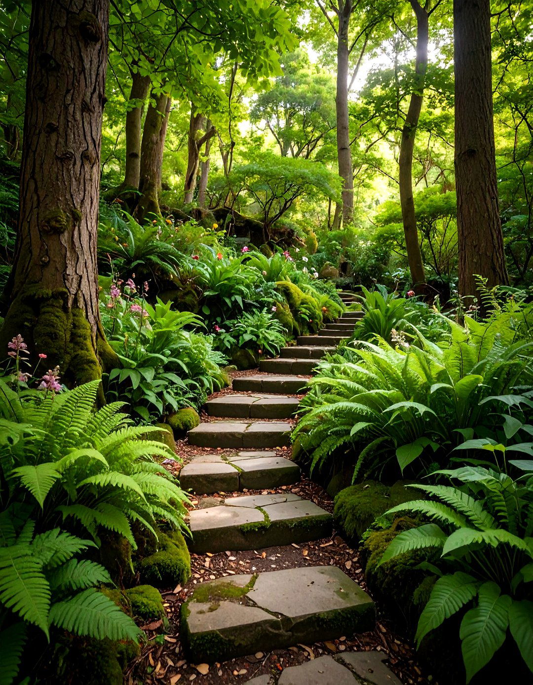 Woodland Shade Slope Gardens - 24 Sloped Garden Ideas