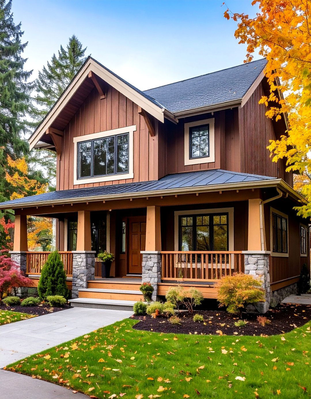 Woodstock Brown Rustic Luxury - 24 Board and Batten Siding Colors