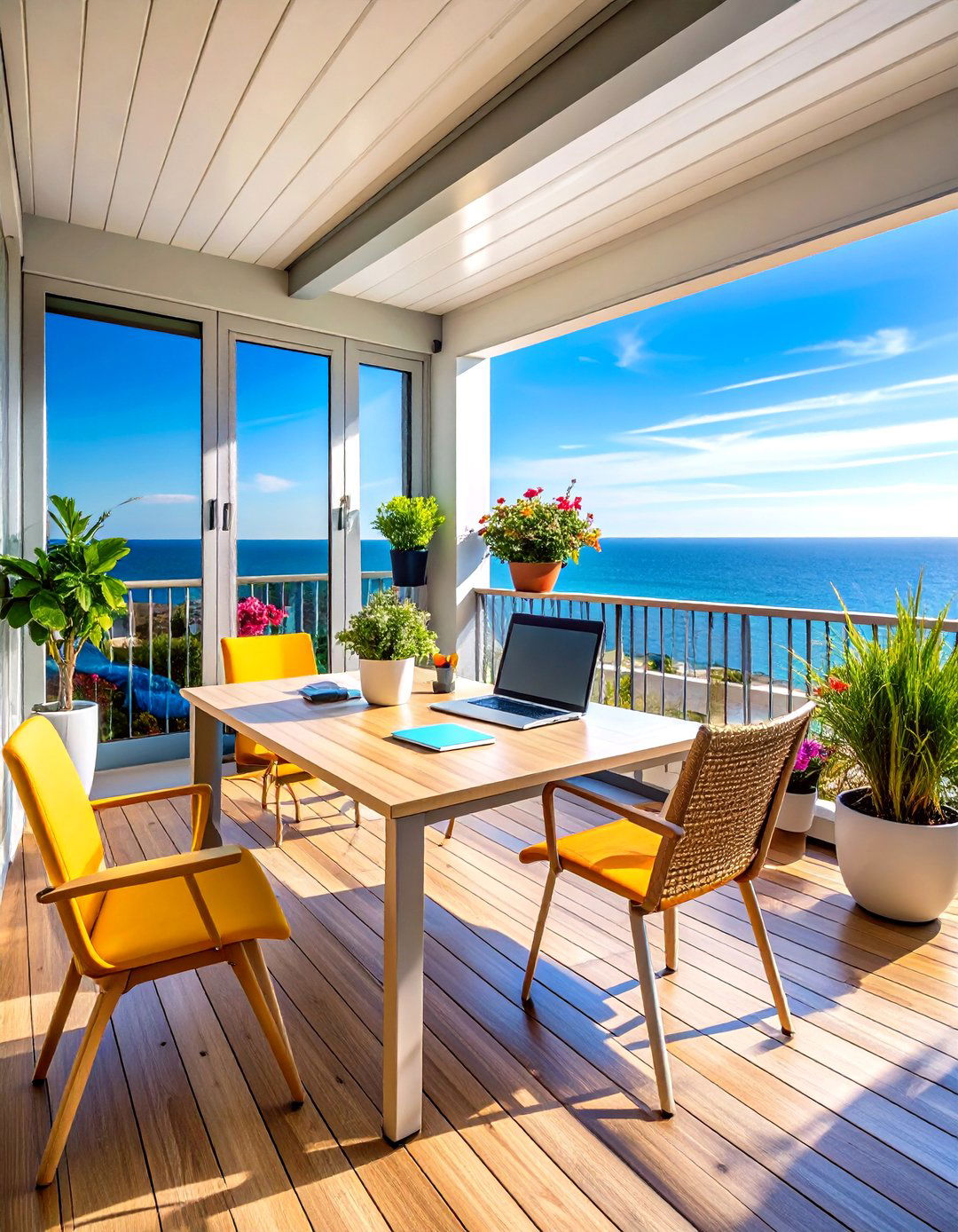Workspace Loft Balcony Office Setup - 24 Loft Balcony Ideas