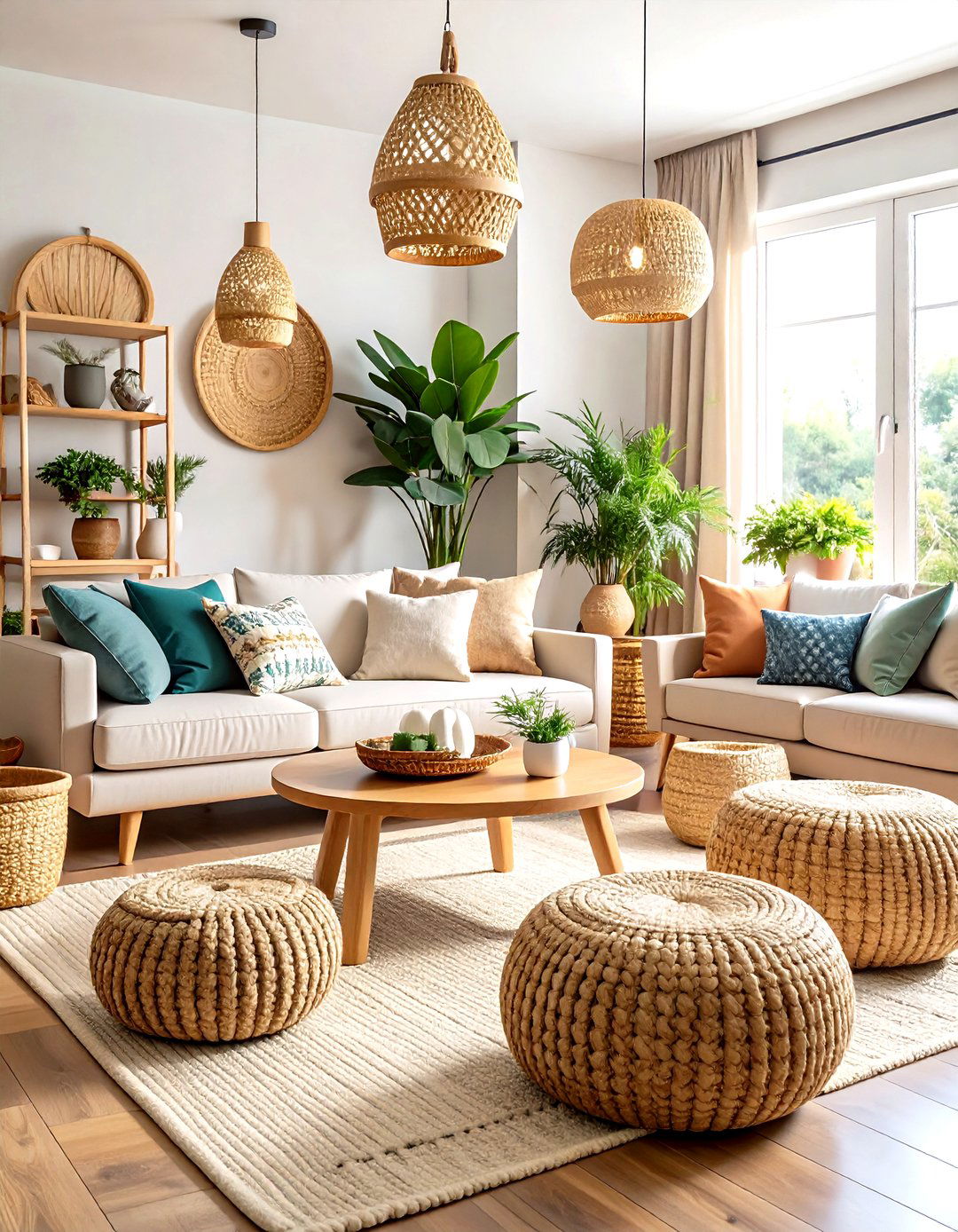 Woven Basket Storage Solutions - 24 Joanna Gaines Living Room Ideas