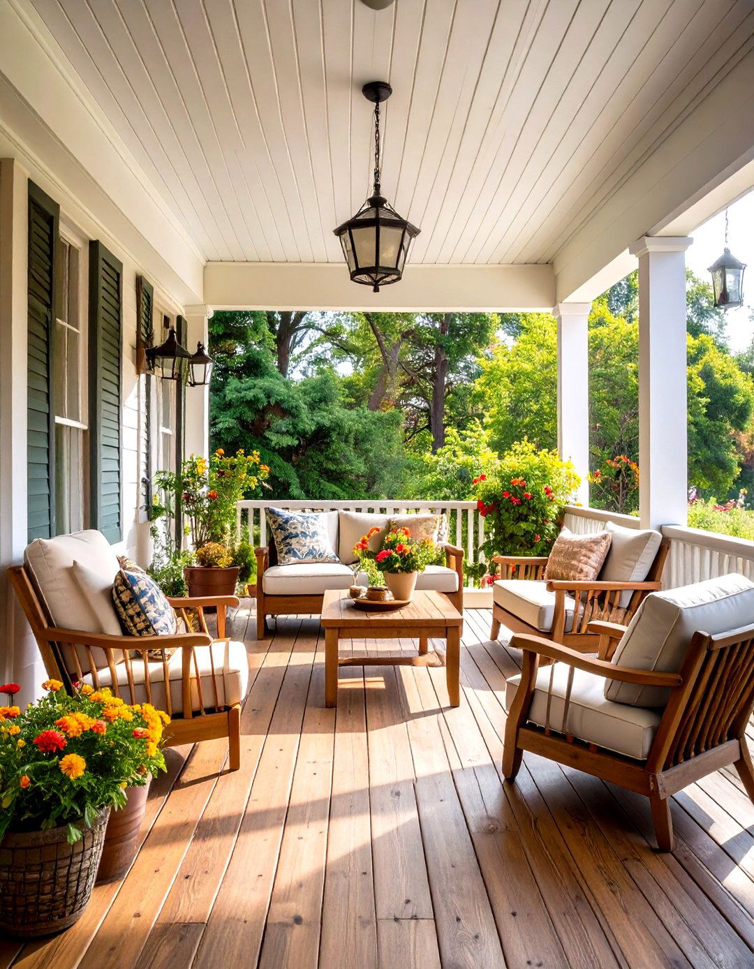 Wraparound Farmhouse Porch - 24 Farmhouse Porch Ideas
