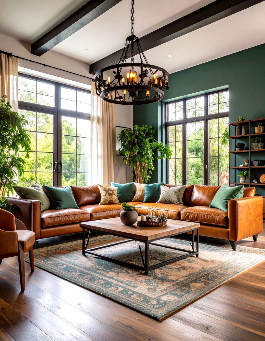Wrought Iron Accent Living Room - 24 Southwest Living Room Ideas