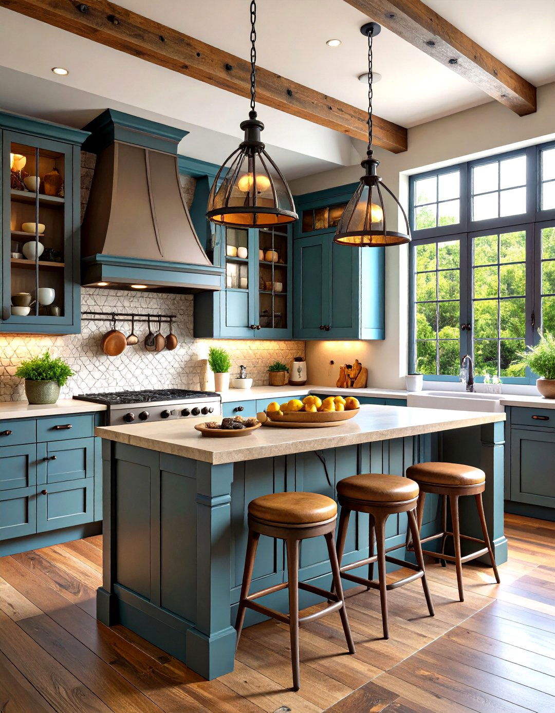 Wrought Iron Accented Kitchen - 24 Mediterranean Kitchen Ideas