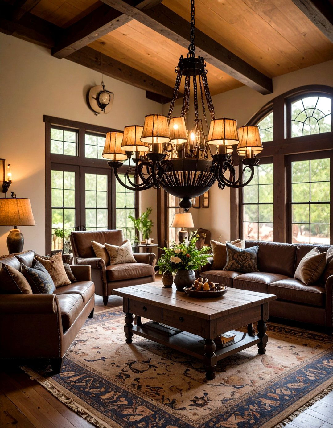 Wrought Iron Architectural Details - 24 Western Living Room Ideas