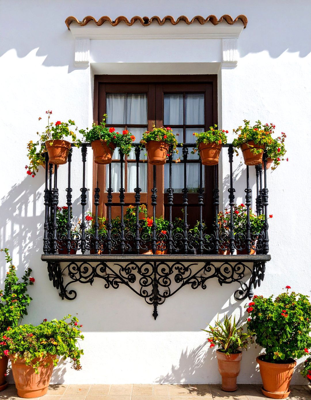 Wrought Iron Balcony Details - 24 spanish style home exterior ideas