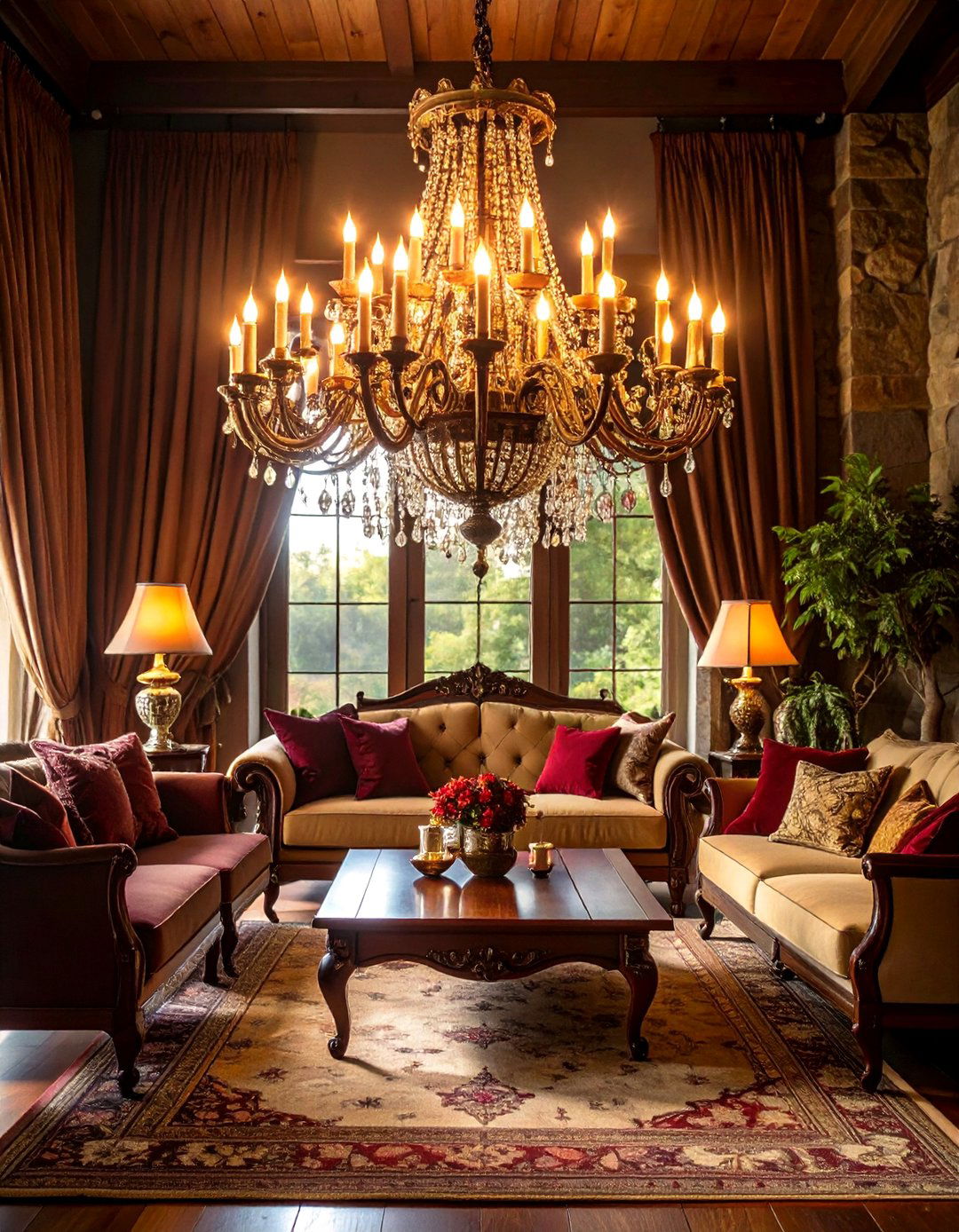 Wrought Iron Chandelier Living Room - 24 Castle Living Room Ideas