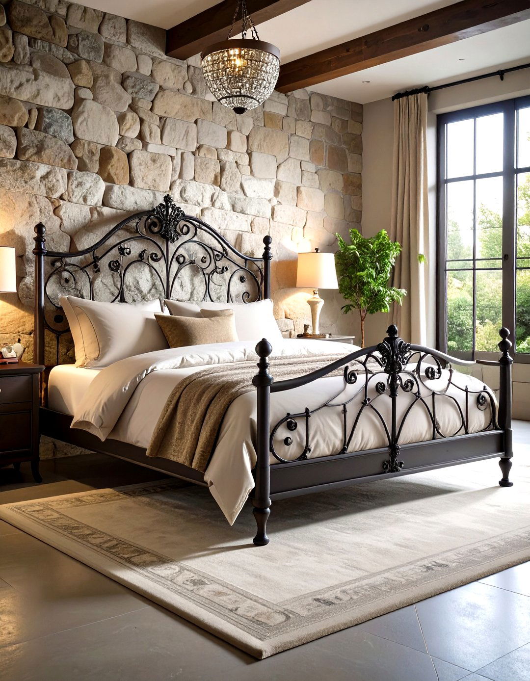 Wrought Iron Romantic Retreat - 24 Mediterranean Bedroom Ideas