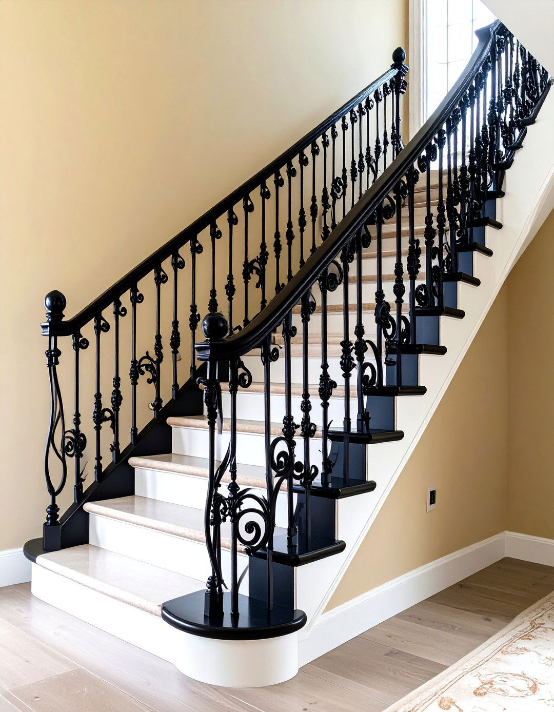 Wrought Iron Traditional Designs - 24 Stair Railing Ideas